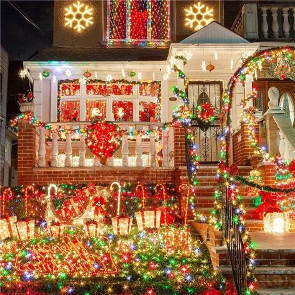 164FT 500 LED Christmas Fairy Lights, Warm White & Multi Color String Lights